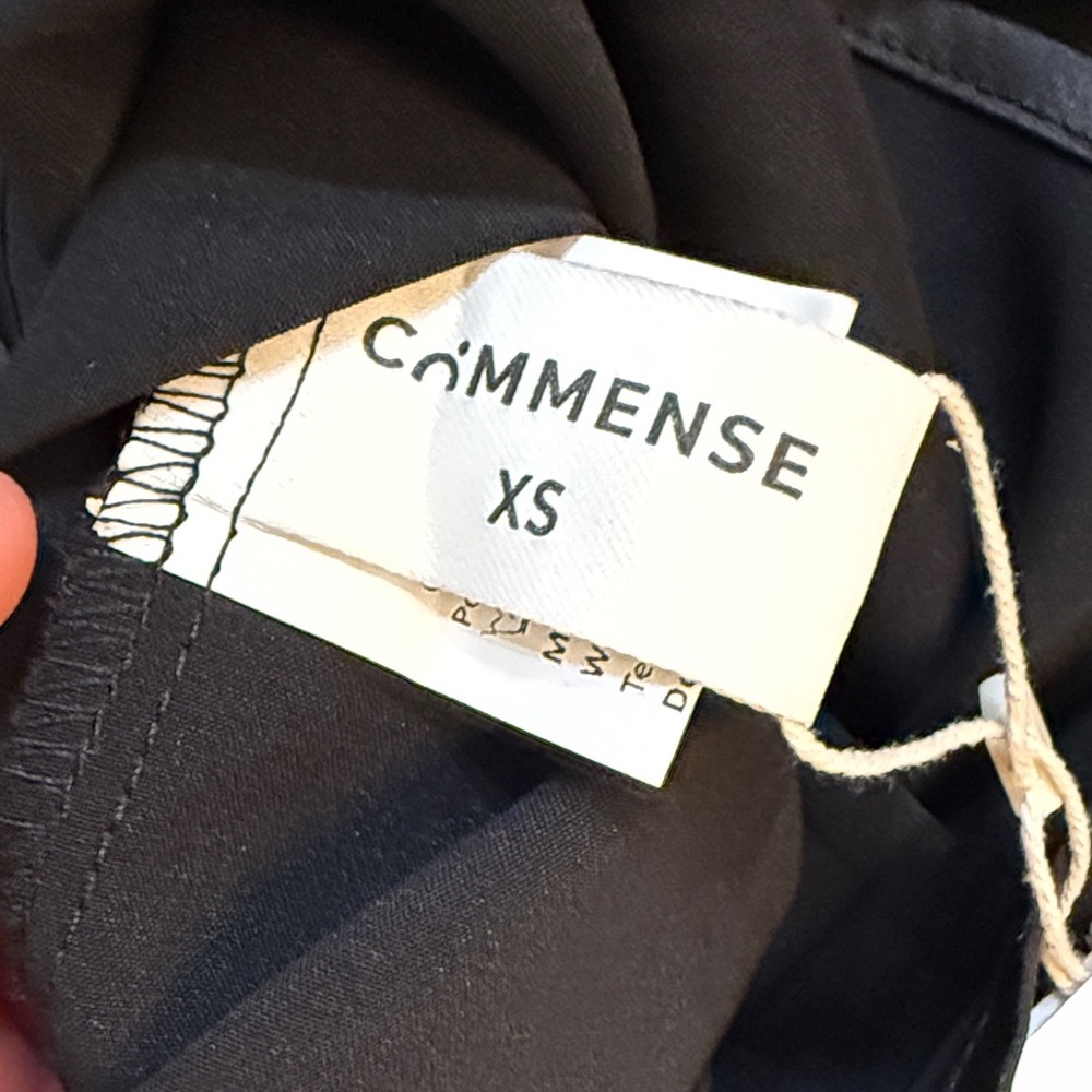 Commense Black Satin Slip Maxi Dress with Chain Straps - Picture 14 of 14